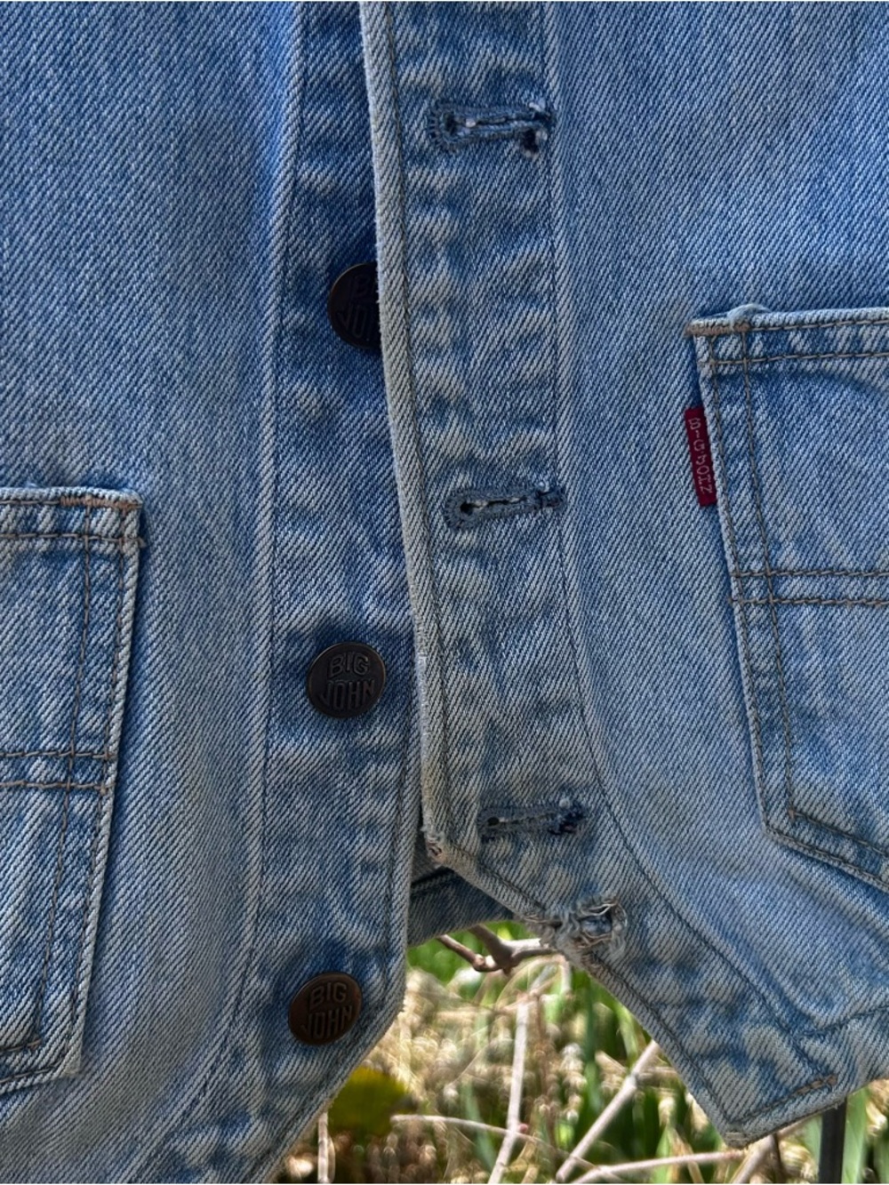 Big John Vintage Men’s Denim Vest Size 40in/ 101.5cm Chest - Picture 5 of 16